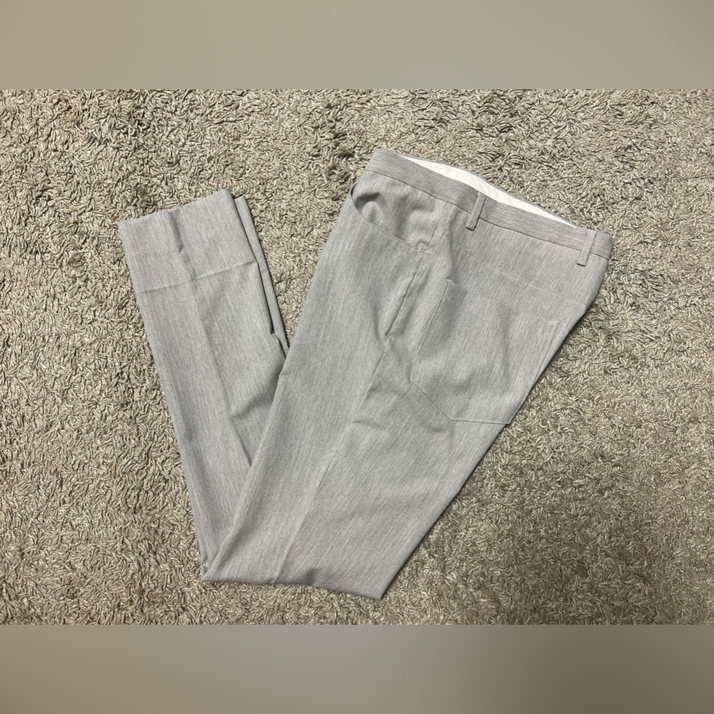 ASOS, Men’s Super Skinny Dress Pants Slacks in Heather Gray, US Size: 32x32